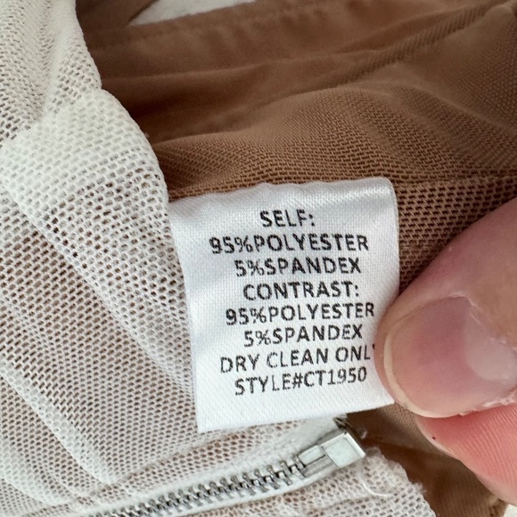 White and Nude Rouched Corset Top Size Medium - Picture 4 of 6